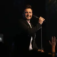 Shane Filan telah memuaskan para penggemar dengan penampilan di konser tunggal yang bertajuk Shane Filan: Right Here Live Concert, pada Selasa (14/3/2017) lalu di The Hall, Senayan City, Jakarta. (Bambang E. Ros/Bintang.com)
