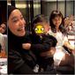 Lesty Kejora pertama kali gendong Baby Syaki anak Rizki DA dan Nadya Mustika. (Sumber: Instagram/rizkybillar)