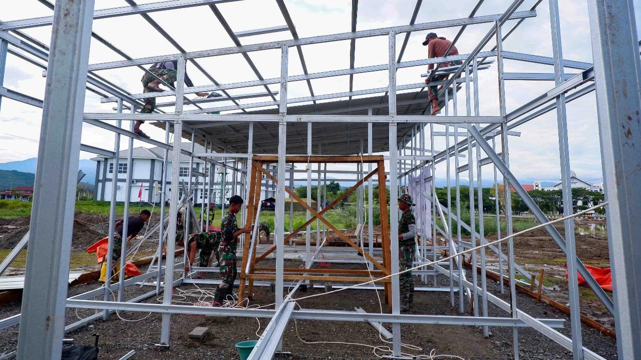 FOTO:  Percepatan Pembangunan Hunian Sementara bagi Korban Bencana di Pidie Jaya