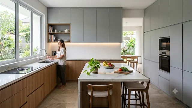 Desain Kabinet Dapur yang Sedang Tren/AI Generated