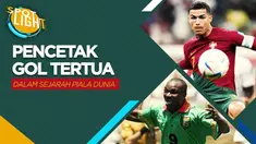 Berita video spotlight kali ini membahas tentang empat pemain pencetak gol tertua di Piala Dunia, salah satunya diantaranya ialah Cristiano Ronaldo.