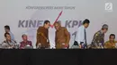 Pimpinan Komisi Pemberantasan Korupsi setelah menyampaikan paparan terkait capaian dan kinerja KPK Tahun 2018 di Jakarta, Rabu (19/12). Tahun 2018 menjadi catatan sejarah bagi KPK dengan operasi tangkap tangan (OTT) terbanyak. (Merdeka.com/Dwi Narwoko)