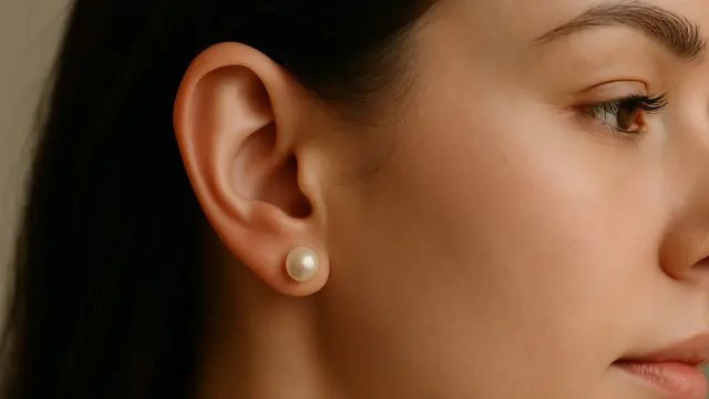 Anting Emas Mutiara untuk Penampilan Klasik dan Anggun