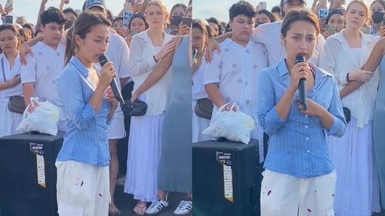 Momen Haru Jennifer Coppen Berikan Klarifikasi Soal Meninggalnya Dali Wassink saat acara Larung Abu