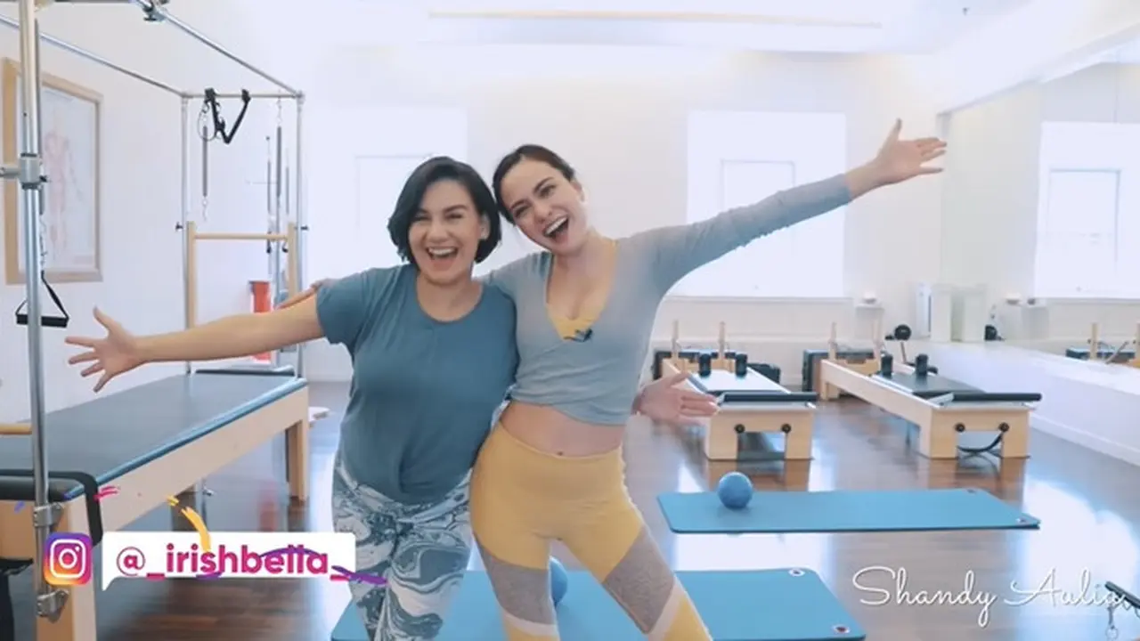 Pilates Bareng, Ini 7 Potret Irish Bella dan Shandy Aulia yang Bikin Deg-degan Netizen