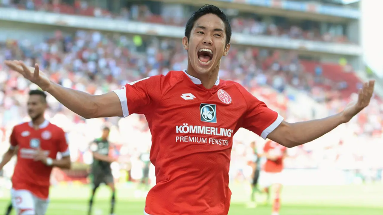 6 Gol Yoshinori Muto Bintang Asia di Bundesliga