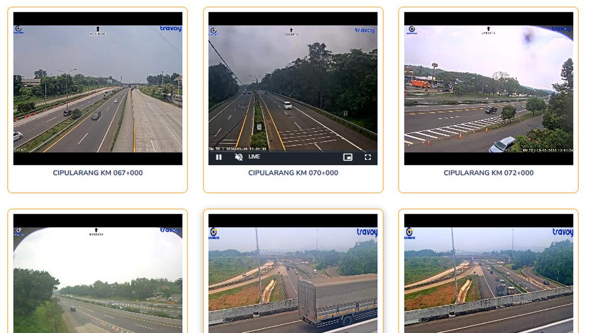 Cara Cek Lalu Lintas dan Kemacetan Lewat CCTV Tol, Pantau Perjalanan Mudik