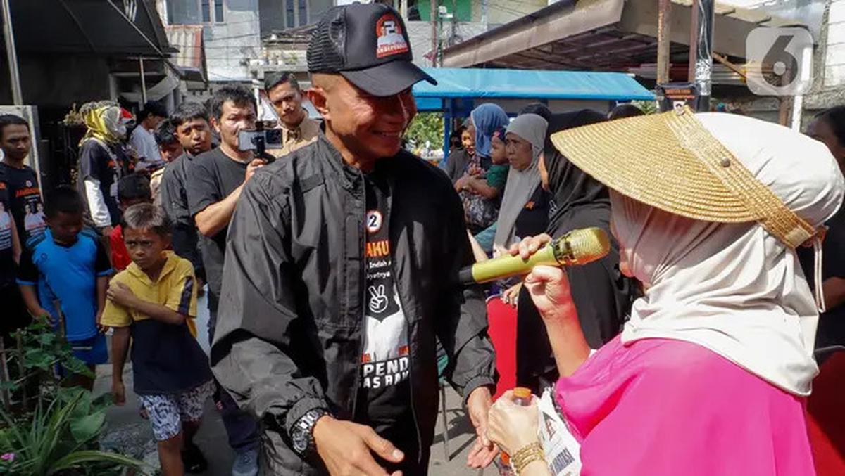 Berkampanye, Cagub Jakarta Nomor Urut 2 Dharma Pongrekun Sambangi Warga Pasar Minggu