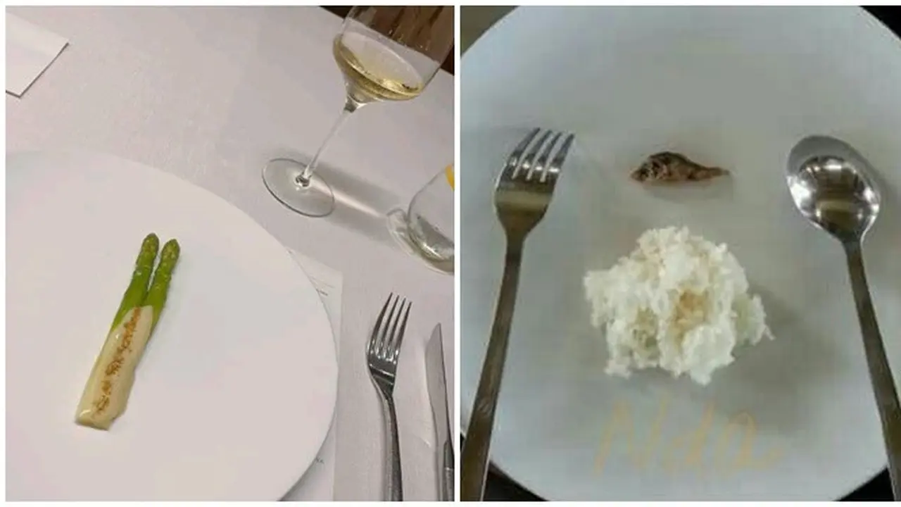 6 Potret Makanan Porsi Sedikit Ini Bikin Senyum Tipis, Jauh dari Kenyang