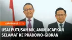 Pasangan capres-cawapres nomor urut 1, Anies Baswedan-Muhaimin Iskandar juga menyampaikan sikap terkait putusan Mahkamah Konstitusi. Selain mengucapkan selamat kepada pasangan Prabowo-Gibran. Pasangan AMIN menyoroti MK yang dianggap tak kuasa menghen...