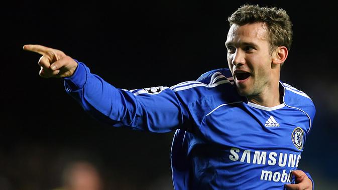 Sukses di Italia, Andriy Shevchenko melempem bersama Chelsea. (AFP/Odd Andersen)
