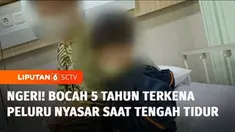 Seorang bocah laki-laki menjadi korban peluru nyasar saat tengah tidur di lantai 2 rumahnya di Jalan Utama Dua, Cengkareng, Jakarta Barat. Akibatnya korban mengalami tiga luka jahitan pada kakinya.