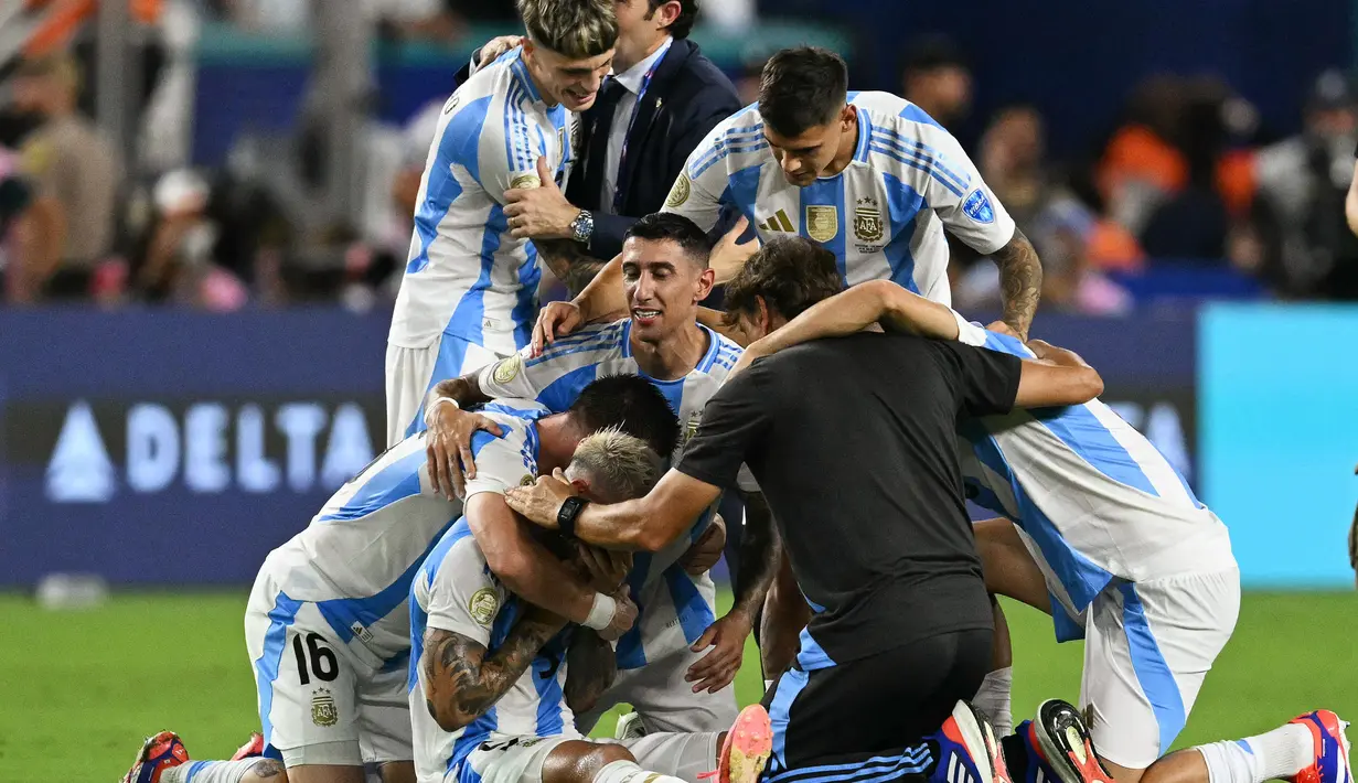Argentina kini jadi negara paling sukses di Copa America. (Chandan Khanna/AFP)
