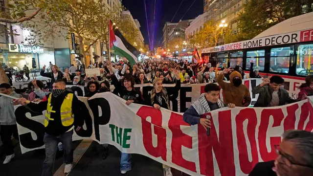 Demo Bela Palestina Jelang KTT APEC