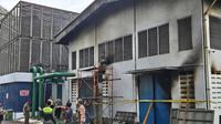 Kebakaran di Gedung Panin Bank Center, Jalan Jenderal Sudirman, Jakarta terjadi pada hari ini, Selasa (21/1/2025). (Tim Humas Polrestro Jakpus)
