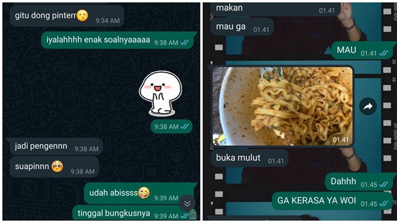 6 Chat Makan Virtual Bareng Pacar Ini Bikin Ngakak, Gagal Romantis