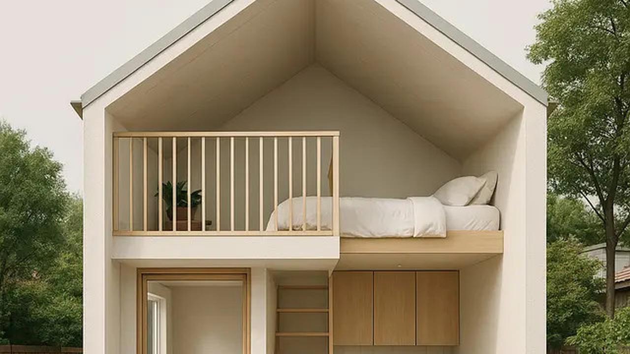 7 Model Rumah Kecil Mungil 46 Estetik dengan Mezzanine, Solusi Hunian Modern Hemat Lahan
