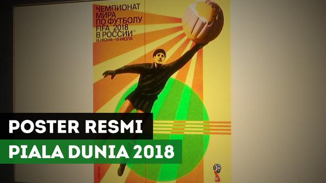 Poster Resmi Piala Dunia 2018 terinspirasi dari kiper legendaris Rusia, Lev Yashin.