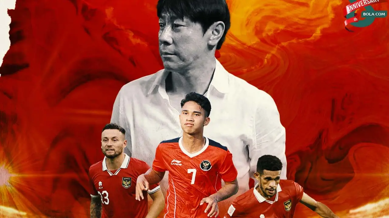 Timnas Indonesia - Shin Tae-yong, Marc Klok, Marselino Ferdinan, Ricky Kambuaya