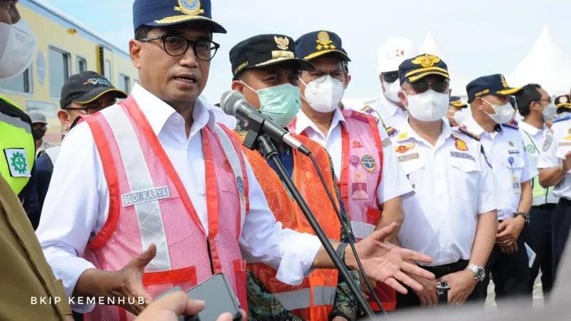 Menteri Perhubungan Budi Karya Sumadi pada Jumat (27/5/2022) dan Sabtu (28/5/2022) ini melakukan kunjungan kerja ke Makassar, Sulawesi Selatan. (Dok Kemenhub)