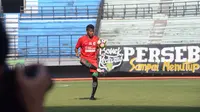 Zulfiandi langsung gabung Timnas Indonesia U-23 usai Sriwijaya FC lawan Persebaya (Liputan6.com/Indra Pratesta)