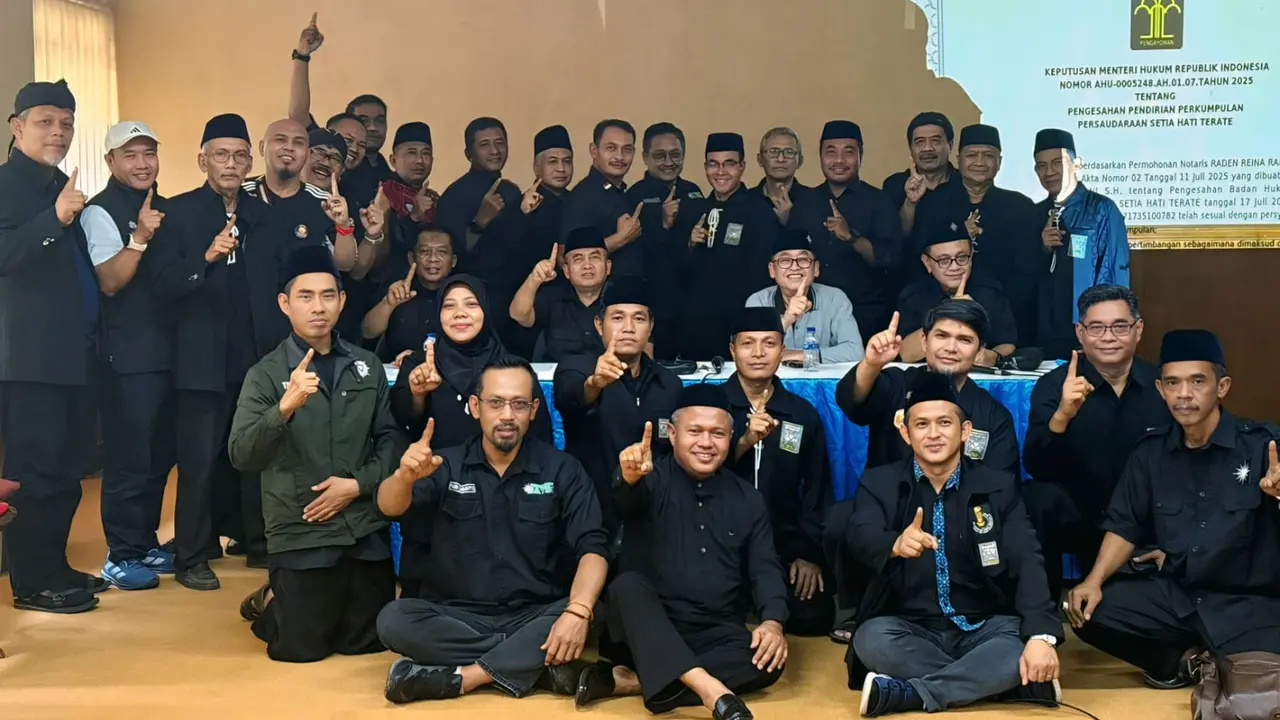 Menteri Hukum dan Hak Asasi Manusia (Menkum HAM) Supratman Andi Agta mengakhiri polemik dualisme kepengurusan dalam organisasi Persaudaraan Setia Hati Terate. (Istimewa)