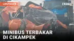 Kecelakaan maut terjadi di jalan tol Jakarta - Cikampek hari Senin (8/7). Minibus tabrakan dan terbakar membuat 12 penumpang tewas.