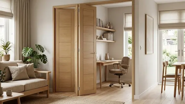 Model Pintu Lipat untuk Ruangan Sempit (AI Generated)