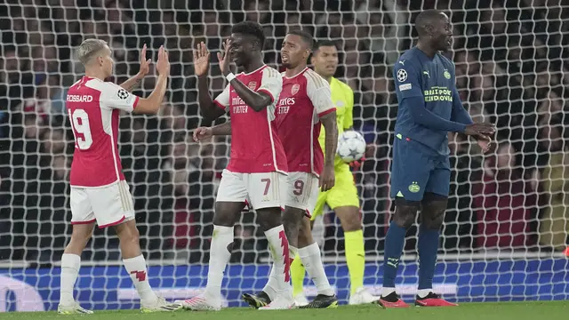 Arsenal vs PSV Eindhoven Liga Champions