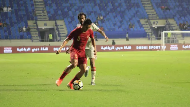 Timnas Indonesia kalah 0-5 dari UEA pada Kualifikasi Piala Dunia 2022 di Stadion Al Maktoum, Kamis (10/10/2019).