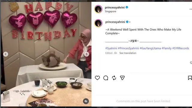 Syahrini ulang tahun (instagram.com/princessyahrini)