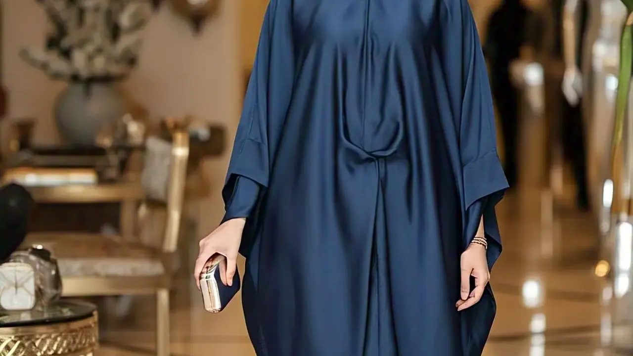 Inspirasi Baju Muslim Warna Navy