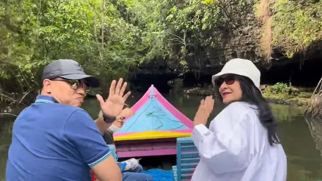 Naik Perahu Susuri Sungai, Ini 6 Momen Seru Uut Permatasari Liburan Bersama Keluarga