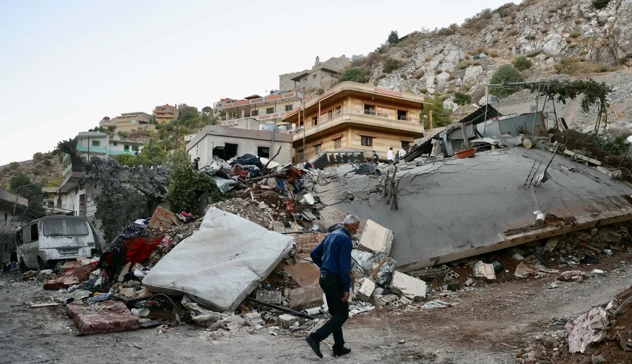 Pada Kamis (26/9/2024), Israel mengeluarkan pernyataan menolak desakan Amerika Serikat, Perancis, dan sekutu lainnya untuk melakukan gencatan senjata selama 21 hari di Lebanon. (Rabih DAHER/AFP)