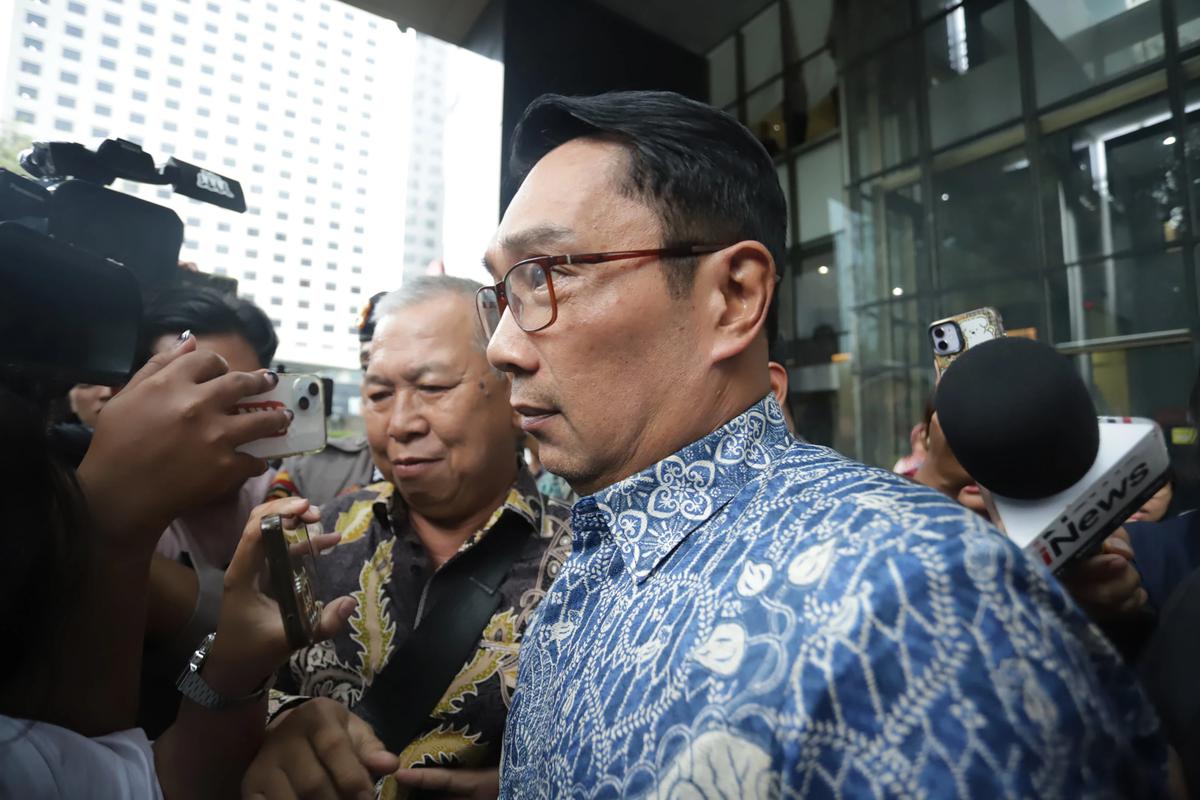 FOTO: Ridwan Kamil Penuhi Pemeriksaan KPK Terkait Kasus Korupsi Pengadaan Iklan Bank BJB