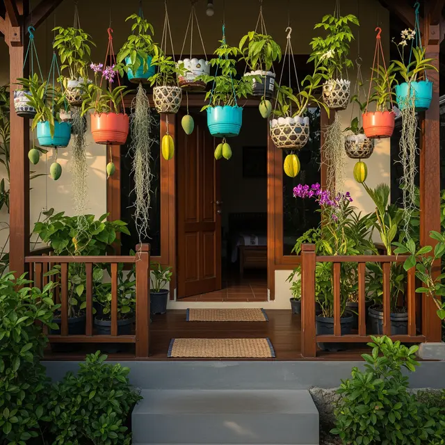 9 Model Teras Rumah Tipe Kecil dengan Taman Buah Mini, Lahan Sempit Jadi Kebun Produktif