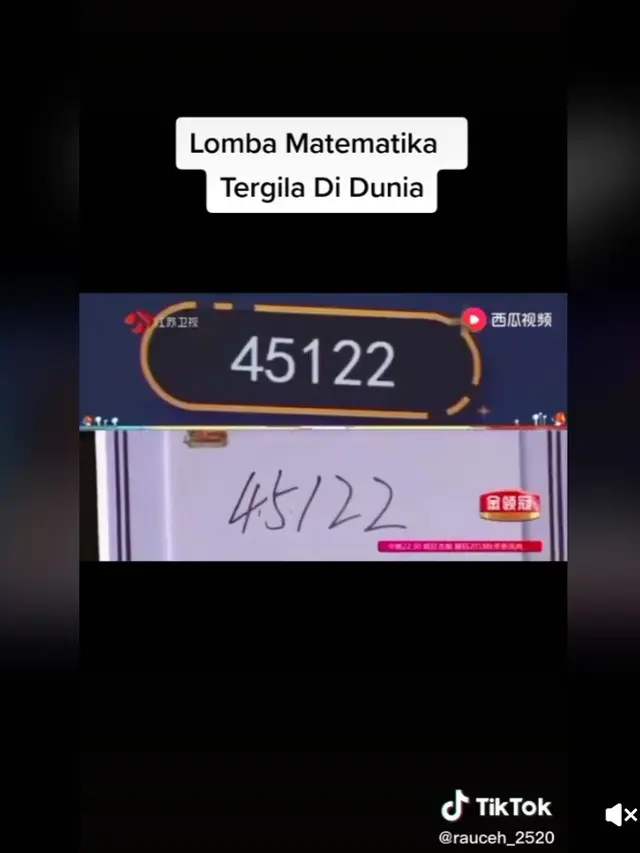 Lomba Hitung Cepat Ini Seolah Baca Mantra