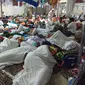 Suasana kepadatan tenda jemaah Haji di Mina. (Taufiqurrohman/Liputan6.com)