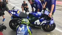 Pembalap Movistar Yamaha, Valentino Rossi. (Twitter/Yamaha MotoGP)