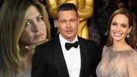Jennifer Aniston, Brad Pitt dan Angelina Jolie (mirror.co.uk)