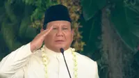 Prabowo Pimpin Upacara Detik-detik Proklamasi Kemerdekaan RI di Halaman Istana Merdeka