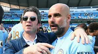 Eks gitaris Oasis, Noel Gallagher, menghadiri pesta juara Manchester City. (Twitter)