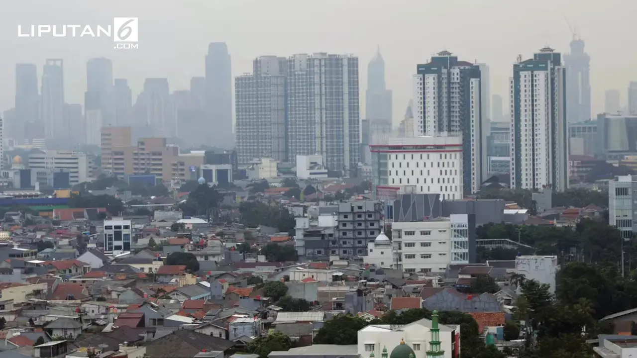 Banner Infografis Kualitas Udara di Jakarta Tidak Sehat