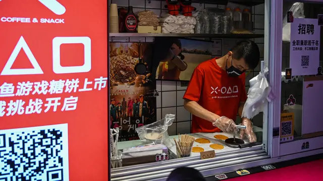 Demam Permen Dalgona Ala Squid Game di China