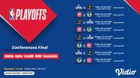 Jadwal dan Link Live Streaming NBA Final Conference di Vidio Pekan Ini. (Sumber : dok. vidio.com)