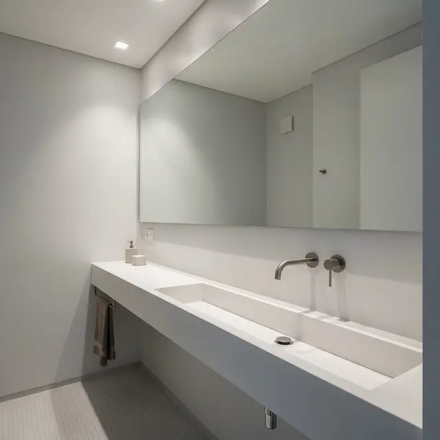 Ide Area Wastafel Minimalis (AI Generated)