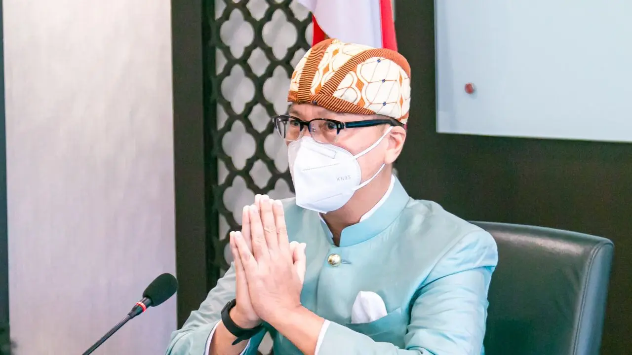 Menteri Perindustrian Agus Gumiwang Kartasasmita di Jakarta, Minggu (25/4/2021). (Foto: Kemenperin)