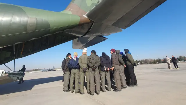Pemerintah Indonesia memperbantukan pesawat angkut Hercules C-130 beserta awak kepada Pemerintah Turki. (Dokumentasi KBRI Ankara)