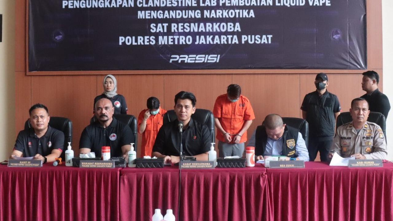 Produksi Vape Narkotika di Apartemen Mewah Jakpus