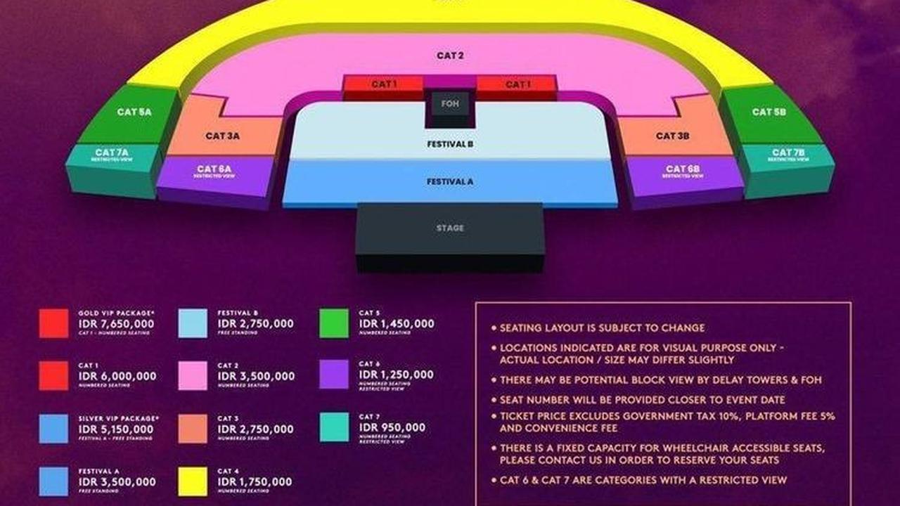PK Entertainment telah mengumumkan informasi terbaru mengenai harga tiket dan kategori tiket melalui akun Instagram resmi mereka (@pkentertainment.id).